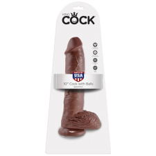Pipedream 10" Cock with Balls  Brown műpénisz, dildó