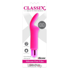  Pipedream - Classix Silicone Fun Vibe Pink - Rózsaszín, mini vibrátor rugalmas füllel vibrátorok