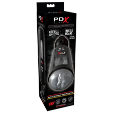 PIPEDREAM EXTREME TOYZ PDX Ultimate Milker - akkus péniszfejő punci maszturbátor (fekete) egyéb erotikus kiegészítők férfiaknak