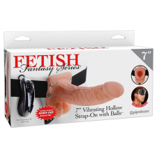 Pipedream Fetish Strap-on 7 - felcsatolható vibrátor (natúr) vibrátorok