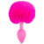 Pipedream - Neon Luv Touch Neon Bunny Tail rózsaszín