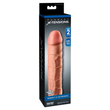 Pipedream X-TENSION Perfect 2 - élethű péniszköpeny (20,3cm) - natúr péniszköpeny