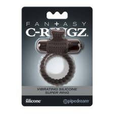  Pipedrem Fantasy C-Ringz - vibrációs péniszgyűrű (fekete) péniszgyűrű