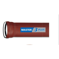 PipeLife D110/2000mm MASTER-3 tokos lefolyócső  zajcsillapított (4900050061) hűtés, fűtés szerelvény