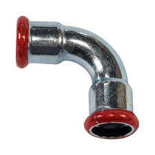 Pipelife Hungária Műanyagipari Kft. PipeLife C-press Szénacél 54mm B-B 90° könyök hűtés, fűtés szerelvény