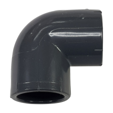 Pipelife Hungária Műanyagipari Kft. PVC-U 90° könyök idom  63mm, ragasztható nyomócső idom hűtés, fűtés szerelvény