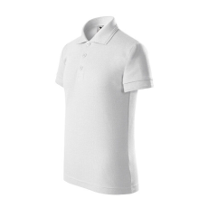  Pique Polo galléros póló gyerek fehér 110 cm/4 éves