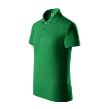 Pique Polo galléros póló gyerek fűzöld 122 cm/6 éves gyerek póló