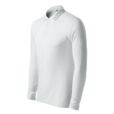 Pique Polo LS galléros póló férfi fehér 2XL férfi póló