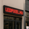  Piros beltéri LED fényújság - P10, 192x64 cm