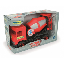Piros betonkeverő Middle Truck játék homokozójáték