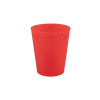  Piros Bright red micro prémium műanyag pohár 250 ml