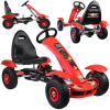  Piros gokart gyerekeknek 50kg-ig felfújható kerekekkel