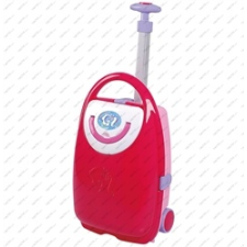 Piros játék bőrönd (53 cm) kislányoknak, Minland kézitáska és bőrönd