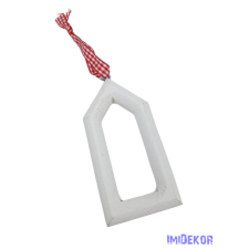  Piros kockás szalagos fehér ház dekorációs kellék
