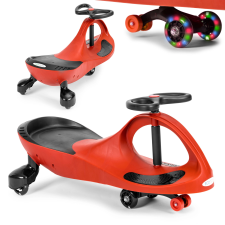 Piros LED kerekű go-go járgány ECOTOYS lábbal hajtható járgány