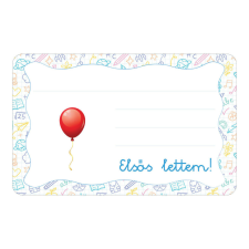  Piros lufi ovis jellel öntapadós füzet cimke füzetcímke