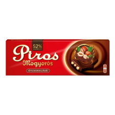 Piros Mogyorós Étcsokoládé egész mogyoróval 250g csokoládé és édesség