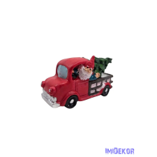  Piros pick up autó manó dekorációs kellék