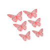  Piros pillangó 6db/ csomag