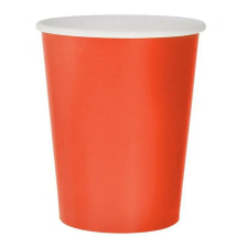  Piros Solid Red papír pohár 14 db-os 270 ml party kellék