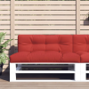  piros szövet raklappárna 120 x 40 x 12 cm