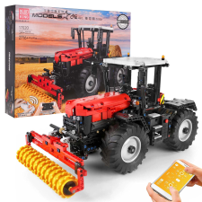 Piros Traktor Építőkocka Szett barkácsolás, építés