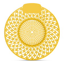  Piszoár bio enzimes illatosító rács Spiral, citrom illatú (sárga) illatosító, légfrissítő