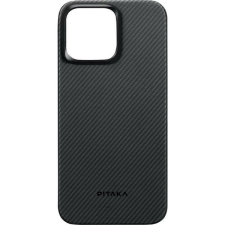 Pitaka 129606 600D iPhone 15 Pro Max fekete/szürke aramid hátlap (129606) tok és táska