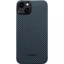 Pitaka MagEZ Case 4 Black / Blue Twill 1500D Apple iPhone 15 Plus készülékhez - MagSafe rögzítéssel tok és táska