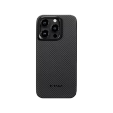 Pitaka MagEZ Case 4 Black / Grey Twill 1500D Apple iPhone 15 Pro Max készülékhez - MagSafe rögzítéssel tok és táska