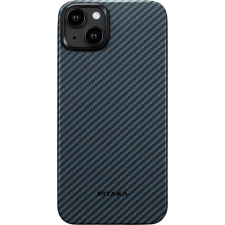 Pitaka MagEZ Case 4 Twill 1500D Apple iPhone 15 MagSafe rögzítéssel fekete-kék (129441) tok és táska