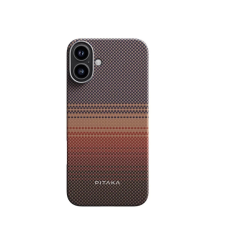 Pitaka Tactile Woven tok SUNSET Apple iPhone 16 készülékhez - MagSafe rögzítéssel (KI1601U) tok és táska