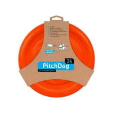 PitchDog 24cm frizbi, narancs játék kutyáknak
