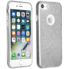 Pixato Apple iPhone 15, Szilikon tok, csillogó, Forcell Shining, ezüst tok és táska