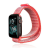 Pixato Apple Watch 1-6, SE, SE (2022) (38 / 40 mm) / Watch 7-8 (41 mm), textíl pótszíj, nylon, tépőzáras, állítható, légáteresztő, rózsaszín