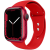 Pixato Apple Watch 4-6, SE, SE (2022) (38 / 40 mm) / Watch 7-9 (41 mm), szilikon pótszíj, állítható, két lyukas rögzítés, TP IconBand, piros