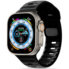 Pixato Apple Watch 4-6, SE, SE (2022) (42 / 44 mm) / Watch 7-9 (45 mm) / Watch Ultra 1-2 (49 mm), szilikon pótszíj, állítható, TP IconBand Line, fekete okosóra kellék