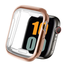 Pixato Apple Watch 7 (45mm), Szilikon védőkeret, közepesen ütésálló, szíj nélkül, vörösarany okosóra kellék