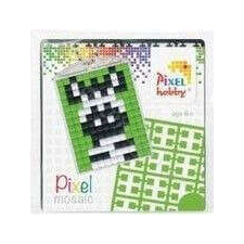 Pixel kulcstartókészítő szett 1 kulcstartó alaplappal, 3 színnel, zebra kreatív és készségfejlesztő