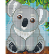 Pixel szett 1 normál alaplappal, színekkel, koala (801354) kreatív és készségfejlesztő