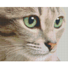 Pixel szett 4 normál alaplappal, színekkel, cica (804438) kreatív és készségfejlesztő