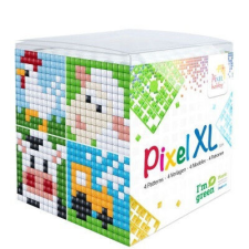 Pixelhobby 24110 Pixel XL készlet Tanya (4 kis alaplap 12 szín) kreatív és készségfejlesztő