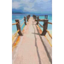 Pixelhobby Pixelhobby 808101 Tengerparti híd (25,4x40,6cm) 8 alaplapos szett kreatív és készségfejlesztő