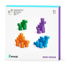 PIXIO Mágneses kocka építőkészlet - Mini Dinos 80 darabos elektronikus játék