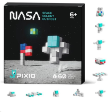 PIXIO Mágneses kocka építőkészlet - NASA Space Colony Outpost 60 darabos makett
