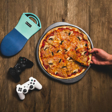  Pizzasütő tálca tapadásmentes bevonattal 35.5 cm sütés és főzés