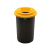PLAFOR ECO kerek, henger szemetes 50L fekete/sárga