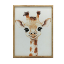PLAKÁT FALRA ARANY ALUMÍNIUM KERETBEN ARNYI KIS ZSIRÁF 50x70 CM grafika, keretezett kép