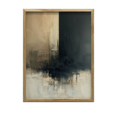 PLAKÁT FALRA ARANY KERETBEN FINOM EGYENSÚLY 70x100 CM grafika, keretezett kép